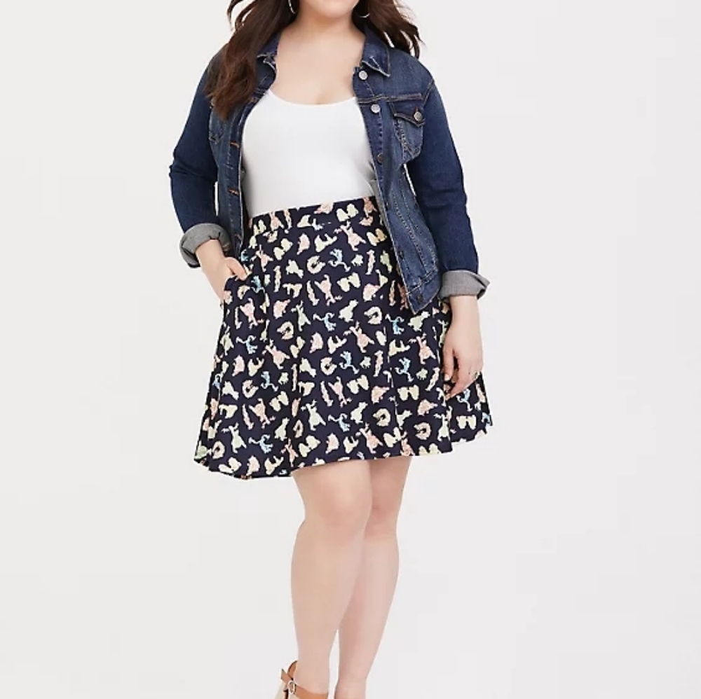 Torrid Disney Toy Story 4 Navy Character Skater / Circle Skirt